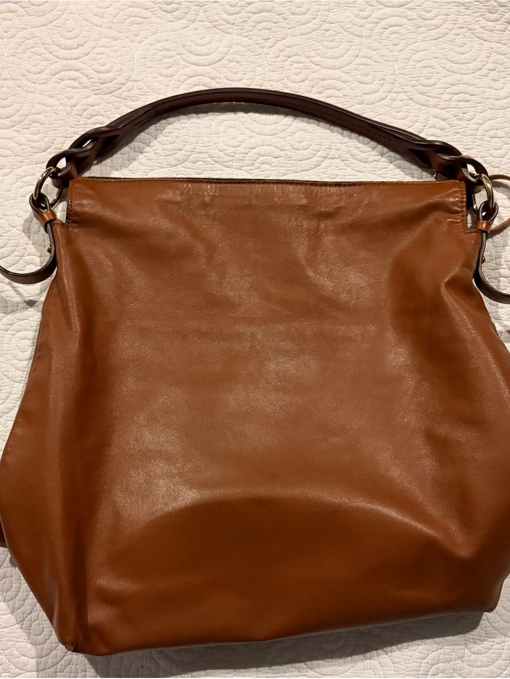 Dooney & Bourke Chestnut Brown Leather Shoulder Tote - Picture 5 of 10
